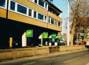 Foto unserer alten BP-Tankstelle in 1986